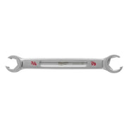 Milwaukee Double End Flare Nut Wrench, 3/4 in and 7/8 in, Chrome-Plated Steel with Powder-Coated Finish, Ergonomic I-Beam Handle, 45-96-8304