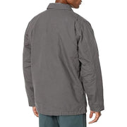 Carhartt 104293-GVL Loose-Fit Washed Duck Sherpa-Fleece Lined Coat for Men, Gravel, S