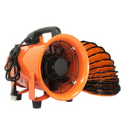 CKSFAN Portable Axial Blower Fan, 8 Inch, 230W Motor, 900 CFM Airflow, 16FT Flexible Duct Hose, Steel Housing