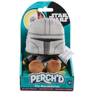 Just Play Perch'd Star Wars Mandalorian Collectible Shoulder Plush, 3.75 Inch, Multicolor, TMAD