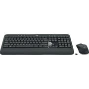 Logitech MK540 Wireless Keyboard and Mouse Combo, Full-Size Keyboard, Ambidextrous Mouse, 2.4 GHz, Black