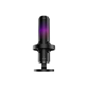 Onn MTK-05 USB Tri-Pattern Gaming Microphone with Volume and Mute Controls, 3.5mm Headphone Jack, Black