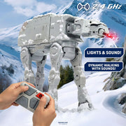 Jada Toys Star Wars R/C AT-AT Walker Remote Control Vehicle with Motorized 4-Leg Movement, Lights, Sounds, and Openable Side Panels, 13 in, 36944
