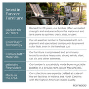 Better Homes & Gardens by POLYWOOD Southlake Outdoor Patio Dining Side Chair Set of 2, All-Weather HDPE, Slate Gray
