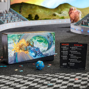 Wizards of the Coast Magic The Gathering Aetherdrift Bundle, 9 Play Boosters, Exclusive Alternate-Art Foil Promo Card, 40 Land Cards, Spindown Life Counter, Card Storage Box, D41340000