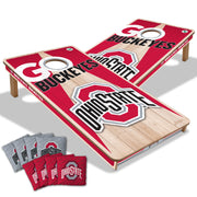 YouTheFan Ohio State Buckeyes 2 x 4 Wood Cornhole Game with Officially Licensed Team Logo Bags, Regulation Size, Made in USA, 4606810