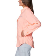 Columbia PFG Tamiami II Long-Sleeve Button-Down Shirt - Tiki Pink - XL