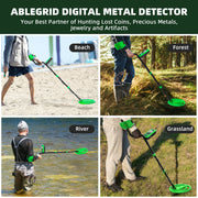 ABLEGRID GC-1030 Adults Professional, Higher Accuracy Metal Detector, Green