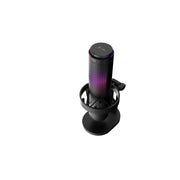 Onn MTK-05 USB Tri-Pattern Gaming Microphone with Volume and Mute Controls, 3.5mm Headphone Jack, Black
