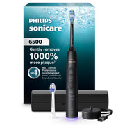 Philips Sonicare 6500 Series Electric Toothbrush, Rechargeable, 9 Brushing Settings, Visual Pressure Sensor, Black, HX7411/08