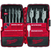 Milwaukee 49-22-0175 8-Piece Universal Quik-Lok Flat Boring Set