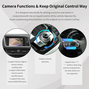 Road Top CP-ZL-AUDI-Q5U Wireless Carplay Android Auto Retrofit Kit for Audi Selected Models with Camera Support