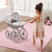 Badger Basket London Doll Pram ,fits American Girl dolls, Gray