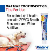 Pet King Brands Zymox Oratene Brushless Toothpaste Gel for Dogs and Cats, Clear, 2.5oz, 50250