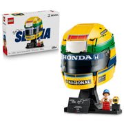LEGO Editions Ayrton Senna Helmet Building Set, 931 Pieces, Collectible F1 Display with Minifigure and Signature Plaque, Multicolor, 6590618