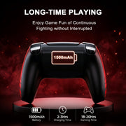 Rotacess Wireless Game Controller for PS5 with Dual Vibration, Motion Sensor, Screenshot Function, 3.5mm Audio Jack, Grey