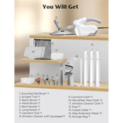 VicTsing 10-in-1 Detachable Handheld Steamer and Floor Steam Mop, 350ml Tank, 10s Fast Heat-Up, 2 Steam Levels, White, GEHM942AWUS