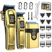 Cshidworld PCTE004GO Professional 3-in-1 Hair Clipper Set with Adjustable Blades, Beard Trimmer