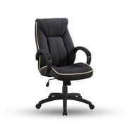 Lucent PC Chair with Fabric Upholstery, Adjustable Height, and Ergonomic Design in Dark Gray