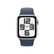 Apple Watch SE 2 40mm Silver Aluminum - Storm Blue Sport Band MRE13LL/A