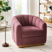 Better Homes & Gardens BH2533656506001 Lillian Accent Swivel Chair Rose Boucle