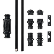 Signature Hardware Aldemer Cremone Security Bolt, Solid Brass, Matte Black, 108 Inch