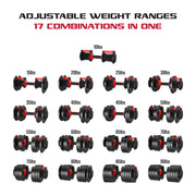 FitRx SmartBell XL Adjustable Dumbbell Set, 90lb Quick-Select Weights, Ergonomic Rubber-Coated Handle, Compact Design with Storage Rack, 30465