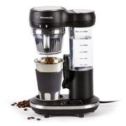 PowerXL CL-004 Grind & Go Plus Coffee Maker Automatic Single-Serve with 16-oz Travel Mug and Built-In Grinder Stainless Steel