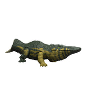 Mattel Jurassic World Wild Roar Stomatosuchus Dinosaur Action Figure with Roaring Sounds, Upward Chomp Attack, Green Light Effects, Movable Joints, 14.5 in, JKL82