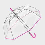 ShedRain Bubble Umbrella, Pearl Pink, Manual Solid Design, Plastic Crook Handle, 52