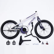 RoyalBaby Rocket 18 Kids Bicycle, Carbon Steel Frame, Coaster Brake, Adjustable Seat and Handlebar, White