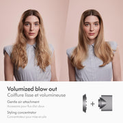 Dyson Supersonic Hair Dryer, Iron/Fuchsia, 1600W, Digital Motor V9, 5 Attachments, Intelligent Heat Control