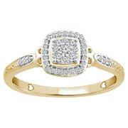 Color of Love 1/6 Carat T.W. Diamond Promise Ring in 10K Yellow Gold (I-J I3)