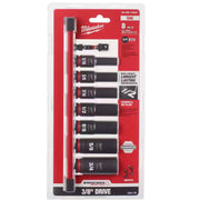 Milwaukee 49-66-7024 Shockwave Impact Duty 3/8 in. SAE Deep Impact Rated Socket Set (8-Piece)