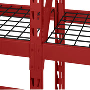 Edsal 440829 4 Level Welded Storage Rack with Adjustable Wire Shelves