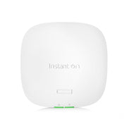 HPE Instant On AP22 Wireless Access Point, Dual-Band 802.11ax Wi-Fi 6, 2x2 MIMO, Power Adapter Included, White, R6M49A