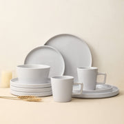 Stone Lain BLB1361-B010002 Celina 16-Piece Dinnerware Set Stoneware, White