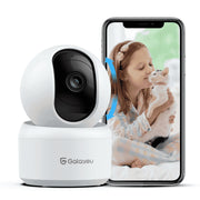 Galayou 2K Indoor Security Camera, Wireless WiFi, 360 Motion Detection with Person Filtering, Two-Way Audio, Night Vision, Micro SD Storage, Google Home Compatible