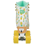 Roller Derby Candi Girl Lucy Adjustable Girls Roller Skates, Medium 3-6, White Pineapple Pattern, U771MP-M