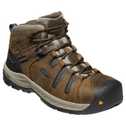 KEEN 1023237 Flint II Waterproof Steel Toe Work Boots for Men - Cascade Brown - 12M