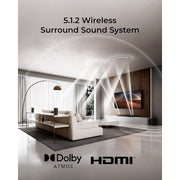 ULTIMEA U4124 Skywave X40 5.1.2ch Wireless Surround Sound System for TV, Dolby Atmos Sound Bar, 530W