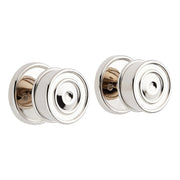 MNG Knob 1 - Solid Brass Dummy Interior Door Set - No Back Set - Polished Nickel