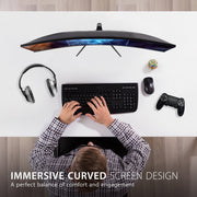 ViewSonic VX3218-PC-MHD 32-Inch Curved Gaming Monitor, Full HD 1080p, 180Hz Refresh Rate, 1ms Response Time, AMD FreeSync Premium, HDMI and DisplayPort