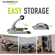 Wonder Core SMART Abdominal Trainer, Adjustable Resistance 24-48 lb, Foldable, Green