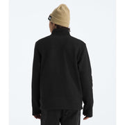 The North Face Gordon Lyons Fleece Quarter-Zip Long-Sleeve Pullover - Black Heather - XL
