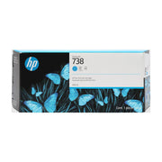 HP 738 Cyan Ink Cartridge, High Capacity 300ml, for DesignJet Printers, 676M6A