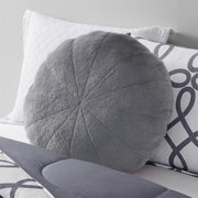 VCNY Home FUR-PLW-2323-WM-BLACK Plushy Collection Faux Fur Squishy Round Decorative Pillow