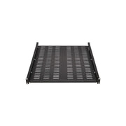Tripp Lite Adjustable Deep Steel Rack Shelf, 1U Vented, 250 lb Capacity, Black Powder Coat, SRSHELF4PHDVENT
