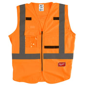 Milwaukee 48-73-5033 High Visibility Orange Safety Vest, 2XL/3XL