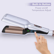 Aima Beauty 2 Barrel Curling Wand, Lavender Purple